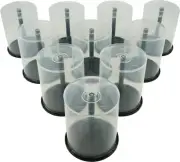(10) CDIP100BH 100-Disc Capacity CD DVD Empty Media Storage Clear Bee Hive Case
