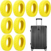 [Generic] Luggage Wheel Covers, Anti-Noise Wheel Covers, Carry On Luggage Wheel Protector, Suitcase Wheel Covers, Luggage Wheels Protector, Protective Luggage Wheel Covers, Anti-Noise Suitcase Wheels Cover