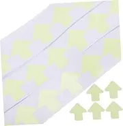 TEMPNAP 100pcs Glow Dark Stickers Removable Luminous Decals for Night Visibility Fluorescent Warning Markers for Property Line Construction and Safety Use