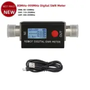 HamGeek HG106B 80M-999M Digital SWR Power Meter below 120W w/ Type-C Data Cable
