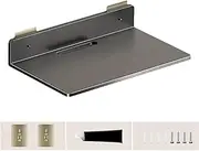 HPAMR Acrylic Floating Wall Shelves, Router Wall Shelf Holder, Adhesive Display Stand for Plant Pot, Speaker, Security Camera, WiFi Router Mount