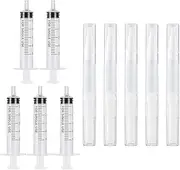 Yharnamite Touch Up Paint Pen, 5 Pcs Pen With 5 Pcs Touchup Syringe, House Drywall Repair Brush Kit, Refillable for Windows, Wall, Wood Floors, Furniture, Cabinets, Doors