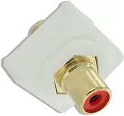 RCA Red Female Plug Connector for Clipsal Wall Plate DIY Gold Plated