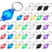 Trnayi 30 Pieces LED Keychain Light Mini Keychain Flashlights