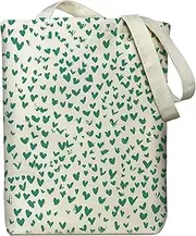 [itgowisa] Canvas Tote Bag, Zipper Tote Bag for Women, Tote Bag with Zipper Inner Pocket Pattern Lightweight Daily Bag Book Bag