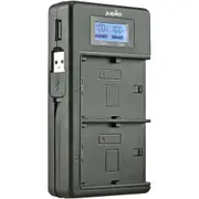 Jupio USB Dedicated Duo Charger with LCD for Canon LP-E8 Batteries