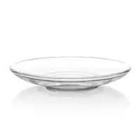 在飛比找ETMall東森購物網優惠-歐式玻璃咖啡杯碟子小碟子水杯碟水果盤零食盤茶杯碟點心碟玻璃碟