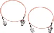 uxcell RG316 Coaxial Cables TNC Male to TNC Female Bulkhead Low Loss RF Coaxial Cable 3FT 50 Ohm Orange 2Pcs
