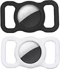 Air Tag Dog Collar Holder Compatible Apple Airtag Case 2 Pack Airtags Finder Tra