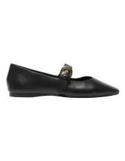 [Sandler] Melrose Flat Leather Shoes in Black