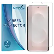 [3 Pack] Samsung Galaxy S25 Edge (6.7") Clear Screen Protector Film by MEZON – Case Friendly, Shock Absorption (Galaxy S25 Edge, Clear)