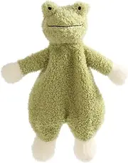 Apricot Lamb Stuffed Animals Security Blanket Green Frog Infant Nursery Character Blanket Luxury Snuggler Plush 10 Inches