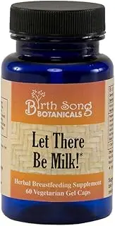 Let There Be Milk, Organic Lactation Capsules, Herbal Breastfeeding Supplement with Blessed Thistle, 60 Count