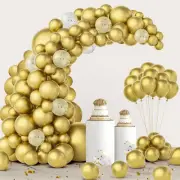 JOYIN 150 Pcs Metallic Gold Balloons, Different Sizes 18 12 10 5 Inch Gold Latex