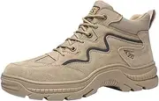 [SDEQA] Safety Shoes Men's Lightweight Work Shoes Steel Toe Cap Trainers Breathable Non Slip Construction Industrial Sneakers