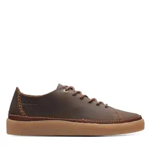 【Clarks】男鞋 Oakpark Low 仿生膠厚底復古感休閒鞋(CLM74667C)