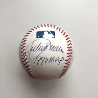 在飛比找Yahoo!奇摩拍賣優惠-MLB 大都會 Julio Franco 簽名球 最老棒球員