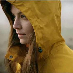 【Fjallraven 北極狐】Vardag Anorak 半開襟夾克 女 芥末黃 連帽風衣 戶外風衣外套 87009