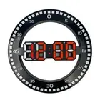 Living Room Wall Clock 3D LED Portable Wall Clock Electronic Clock Portable1741