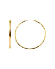 Aqua Large Hoop Earrings in 18K Gold-Plated Sterling Silver - Exclusive