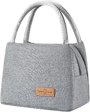 Lunch Bags Cooler Tote for Women Men Kids, MH MOIHSING Portable Insulated Thermal Lunch Tote Bag, Leakproof Lunch Box Canvas for Office Work School Picnic