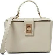 [Anne Klein] Convertible Box Bag with Ak Enamel Turn Lock
