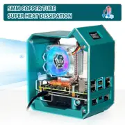 New ABS Mini Tower RGB Programmable Fan UPS Plus Module Case Kit for Raspberry