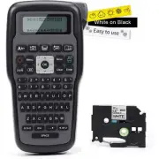 MarkDomain Handheld Label Maker Machine w/Tape 3.5-12m E1000 Barcode Black/Grey