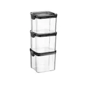 Argon Food Containers - 700ml - Black - Pack Of 3