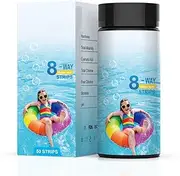 Hot Tub Test Strips | Salt Pool Test Strips | Pool Water Test Strips, Pool Test Strips, Pool Water Testing Kit, Pool Salt Test Strips, Ph Test Strips for Pools, Free Chlorine Test Strips