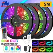 12V RGB LED Strip Lights IP65 Waterproof 5050 5M 300 LEDs USB Bluetooth Music