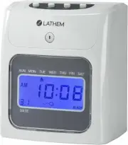 Top Feed Electronic Time Clock Bundle Kit Time Clock Gray 8.5 x 7.4 x 5