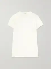 [Nili Lotan] Nili Lotan - Lana Supima Cotton-jersey T-shirt - Ecru - x small x small Ecru