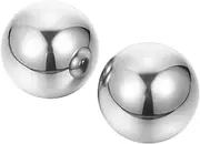 2Pcs Stainless Exercise Balls Chinese Style Baoding Balls for Hand Therapy Hand for Finger Strengthening and present