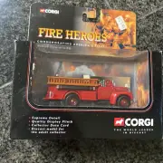 Corgi Heroes Fire Engine Fire Vehicle Mack B Open Pumper Boston F.D.