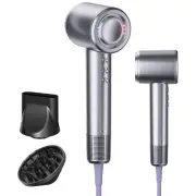 Hair Dryer with Diffuser,1500W Professional High Speed Ionic Blow Dryer for F...