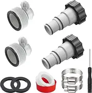 Spetsbst Pool Hose Adapter, Pool Hose Adapter, Pool Adapter 32 to 38 mm for Intex Pool, Pack of 4