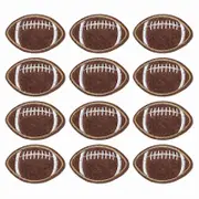 12 Pcs/Set Football Iron on Patches Sew-On Football Embroidered Patches for Clothes Hat Jeans Skirts Backpacks 999