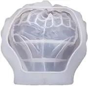 Hand-Shaped Silicone Resin Mold Holder Tray, Epoxy Casting Mould for DIY Crafts, Jewelry, and Candle Holders