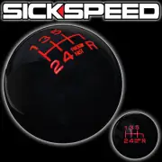 BLACK/RED FING FAST SHIFT KNOB FOR 6 SPEED SHORT THROW SHIFTER 10X1.5 S12 (for: Honda)
