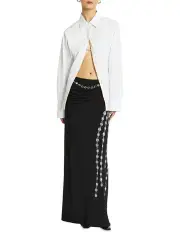 [Sass & Bide] Illusions Maxi Skirt in Silver