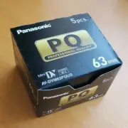 9 New Panasonic PQ MiniDV Tapes AY-DVM63PQUS sealed box of 5 + 4, FREE SHIPPING