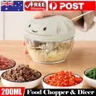 Pull String Manual Vegetable Fruit Onion Nuts Chopper Mincer Mixer Slicer Dicer