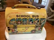 1961-73 Vintage Disney School Bus Dome Lunchbox and thermos looks nos