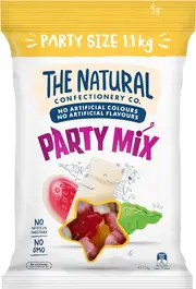 The Natural Confectionery Co Party Mix Party Size 1kg Assorted Flavours Lollies