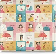 [Amooorous] Cute Plaid Beauty Blush Color Premium Leather Auto Registration Insurance & ID Card Holder Document Wallet for Essential Document, Driver License, Cards, cute plaid beauty blush color, 1