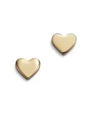 Bloomingdale's Fine Collection Heart Stud Earrings in 14K Yellow Gold