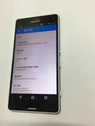 SONY Xperia Z3 Compact D5833 LTE 4G 2070萬