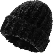 [Generic] Unisex Winter Trooper Hat Wool Cap Lazy Type Elastic Hat for Daily Wear and Warm in Autumn and Winter Face Winter