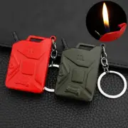 New Keychain Inflatable Mini Oil Barrel Open Flame Men's Small Gift Lighter